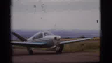 Flagstaff Arizona (1968): Small Airplane Taking Off Slowly From The Runway