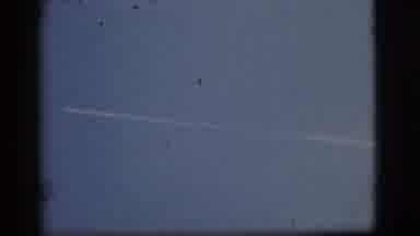 Flagstaff Arizona (1968): View Of Object Streaking Across Blue Sky On A Clear Day