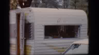 Flagstaff Arizona (1968): Video Of A Campground And A Small Camper And A Man