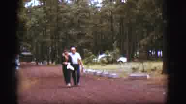 Flagstaff Arizona (1968): Old Couple Enjoying Nice Walk In Forest On A Nice Summer