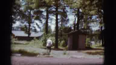 Flagstaff Arizona (1968): Mom Taking A Trip To The Outhouse