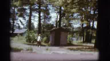 Flagstaff Arizona (1968): Woman Walking In Green Area Very Well Preserved On