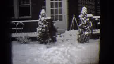 Buffalo New York (1944): Little Brother And Big Brother Start The Job Of Clearing