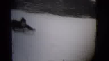 Buffalo New York (1944): A Child Who Is Wearing A Coat Is Sledding Down A Hill On