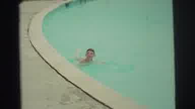 Yellowstone Wyoming USA (1971): Boy Learning To Swim