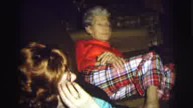 East Lansing Michigan (1972): Group Of People In A Living Room With A Christmas