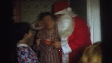 East Lansing Michigan (1972): Mom The Kids And Santa Dad Reenact That Old Family
