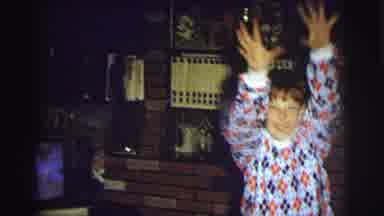 East Lansing Michigan (1972): A Very Excited Young Boy Runs With Arms Flailing At