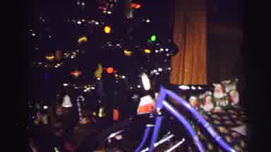 East Lansing Michigan (1972): Christmas Bike Gift Presents Lights Tree Christmas