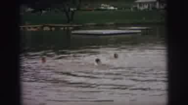 Superior Wisconsin (1973): Kids All Swimmi Got In A Lake And Splashing Playing On