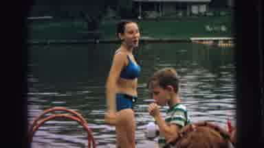 Superior Wisconsin (1973): The Little Girl And Her Family Have Fun At The Lake