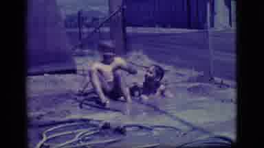 Ely Nevada (1968): Two Boys Playing In A Tiny Muddy Pool They Made By Filling A