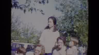 Evansville Indiana USA (1967): Women Posing For Photo With Children In Park On