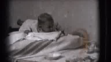 Trenton New Jersey (1941): Mom Eating While Her Baby Watches Her From The Other