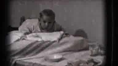 Trenton New Jersey (1941): Baby Lays On His Stomach And Presses Himself Up
