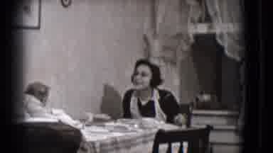 Trenton New Jersey (1941): A Mom Playing With Her Baby And Her Husband Came To