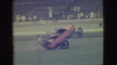 Denver Colorado (1949): People Having Fun Stunt Driving With An Automobile On Two