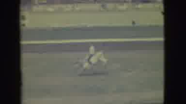 Denver Colorado (1949): Person Rides Horse In Front Of Nice Audience And They
