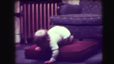 Union City New Jersey (1942): Baby Learning To Crawl