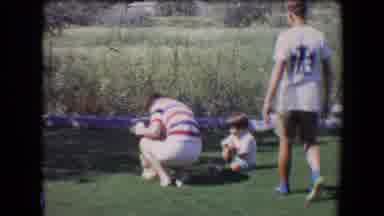 Davis California-1967: Several Families Talking In The Yard And Sitting On The