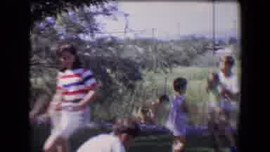 Davis California-1967: Family Playing On The Grass