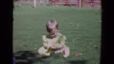Davis California (1967): Two Kids Sitting On A Grass Playing And Or Relaxing On A