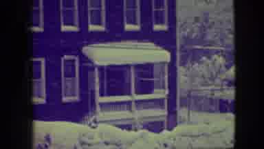 Elmwood Park Illinois-1945: Two Snow-Covered Houses In Winter