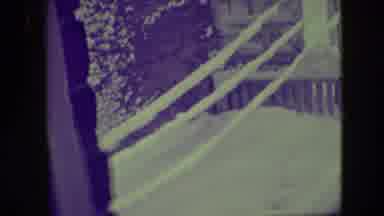 Elmwood Park Illinois-1945: Looking Out Of Window At Heavy Blizzard Snowfall