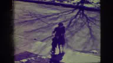 Elmwood Park Illinois (1945): Mom Holding Her Kid As He Tries To Learn How To Use