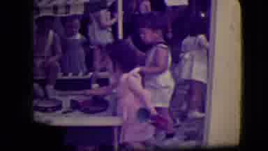South Haven Michigan (1946): Children Playing Outdoors Observed By Their Parents