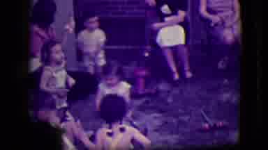 South Haven Michigan (1946): Children Playing Outside With Other Children During