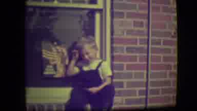 Park Ridge Illinois (1946): Kids Sitting In Window Sill