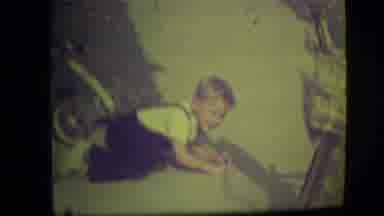 Park Ridge Illinois (1946): Video Of A Little Boy On Ground Looking At His Bike