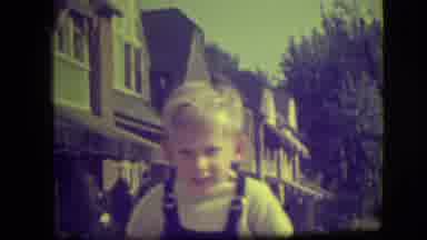 Park Ridge Illinois (1946): The Boy Is Riding His Bike