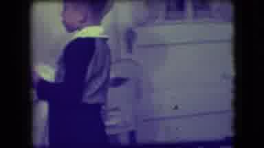 Patterson New Jersey (1946): A Woman In Kitchen Is Washing Dishes And Her Kid Is