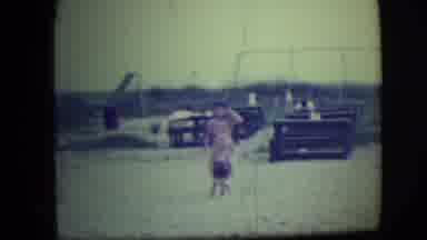 Long Beach New York (1946): Siblings On A Beach One Appears To Be Mad At The Other