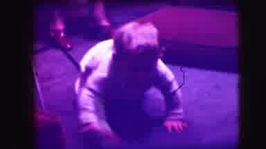 Cliffside Park New Jersey (1942): Little Child Dressed In White Climbing Off Of A
