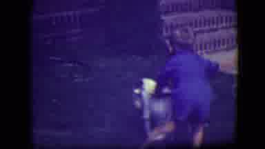 River Forest Illinois (1946): Boy Play Dog Yard Front Video