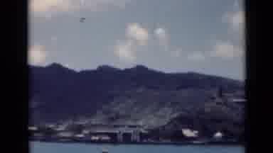 Aden Yemen (1946): Panoramic View Of A Town Or City At The Base Of A Mountain
