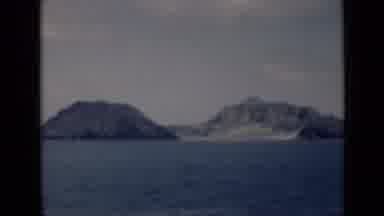 Aden Yemen (1946): A Tall Grey Mountains Below Which A Silent River Is Flowing