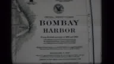Bombay India (1946): Image Of Map Titled Bombay Harbor Followed By Footage Of