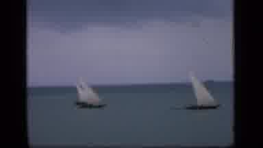 Bombay India (1946): View From A Boat Out In The Ocean Of A Group Of Small