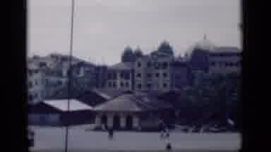 Bombay India (1946): Older Buildings With Trees In The Background And People