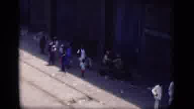 Bombay India (1946): Scope Of Family Walking Down Road