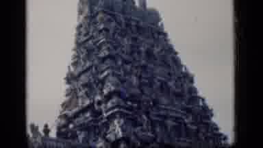 Bombay India (1946): Ancient Oriental Building That Is Ornately Carved Into A