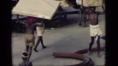Bombay India (1946): Men Creating Hard Strong Labor In A Day By Day Life