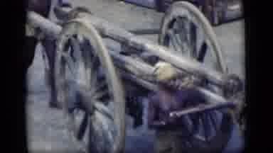 Bombay India (1946): Some Men Carrying And Working With Manual And Archaic