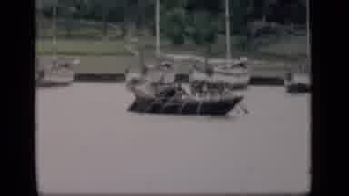 Bombay India (1946): Boat Oars Rowing Row Manpower River Yacht Vintage Men Park