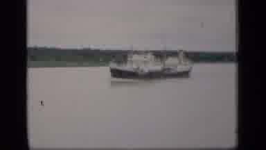 Bombay India (1946): The Lone Boat Floats Over The Calm Clear Water On A Sunny Day