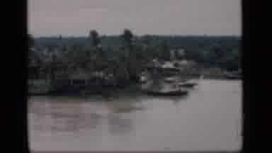 Bombay India (1946): View Of River And Green Trees On A Clear Day